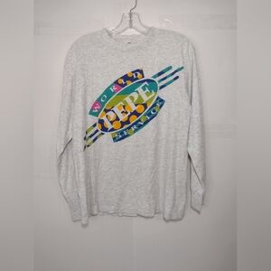 World PEPE Service Vintage Gray Long Sleeve Shirt One Size